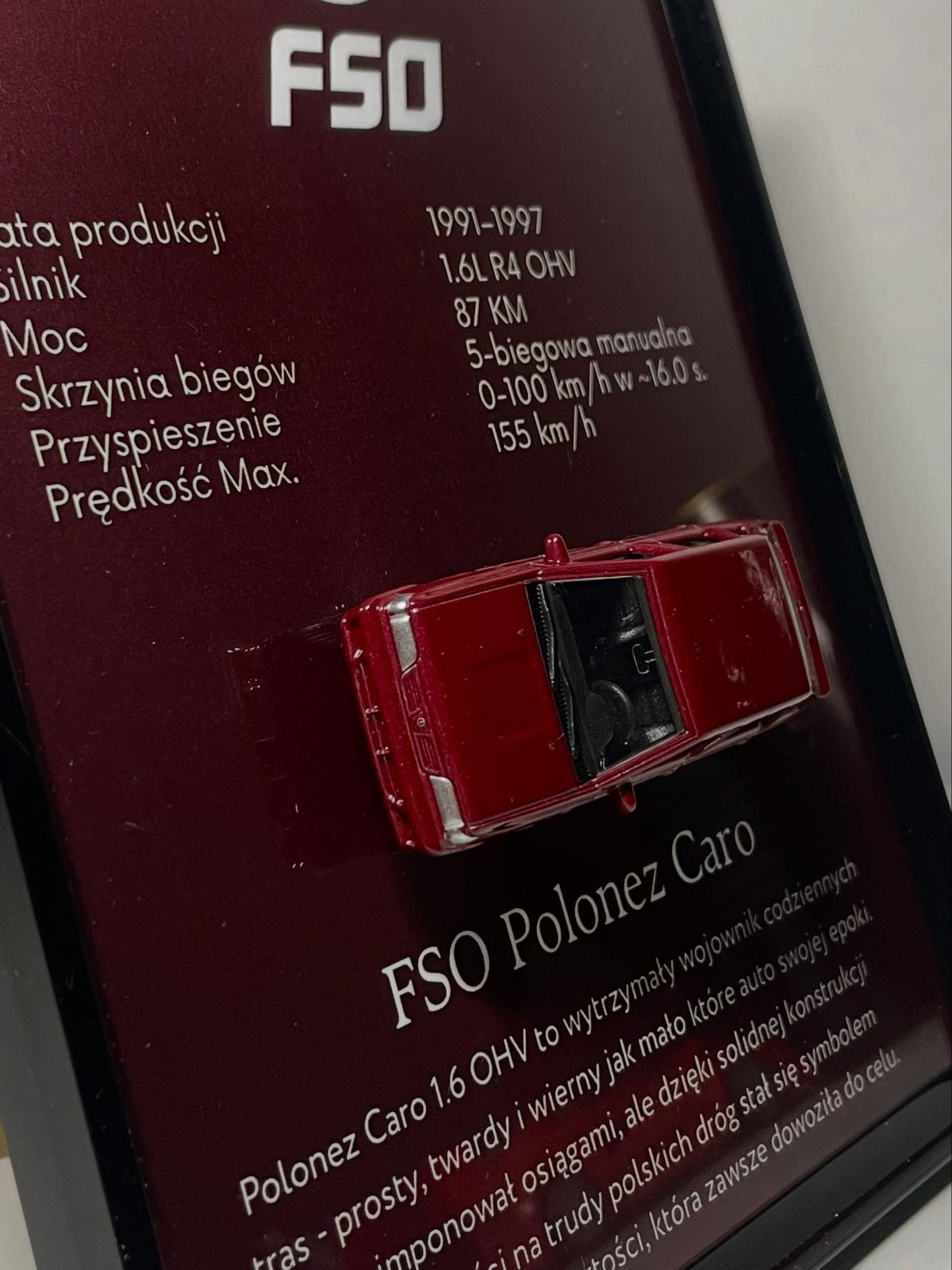 FSO Polonez Caro Model w Ramce – widok z góry