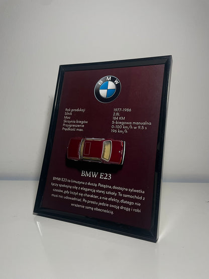BMW E23 Model w Ramce – widok z przodu