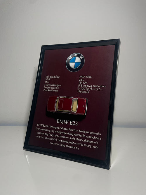 BMW E23 Model w Ramce – widok z przodu